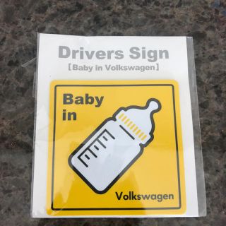 フォルクスワーゲン(Volkswagen)のフォルクスワーゲン ドライバーズサイン baby in car(その他)