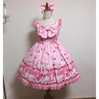 チェリーベリーバニーJSK 【Angelic Pretty】 ジャンパースカート