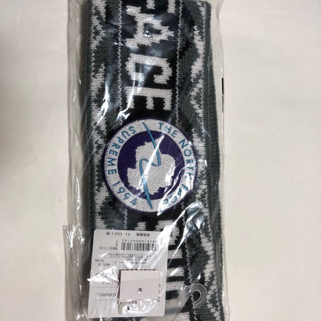 16AW ヘッドバンド 黒 シュプリームxノース head band 新品