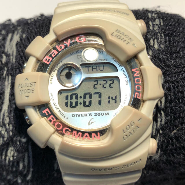 Baby-G(ベビージー)のbaby-G FROGMAN ホワイト メンズの時計(腕時計(デジタル))の商品写真