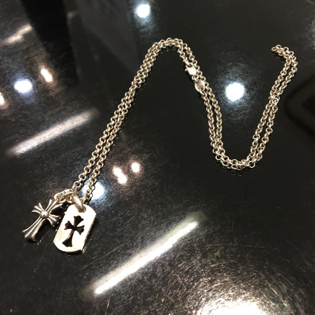 Chrome Hearts(クロムハーツ)のクロムハーツ ベビーファット、カットアウトクロス、ロールチェーンセット メンズのアクセサリー(ネックレス)の商品写真