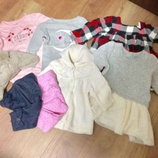 ベビーギャップ(babyGAP)のba柚子子様専用女の子用 70-80cm 6M-18M 秋冬物 8点セット♪(カバーオール)