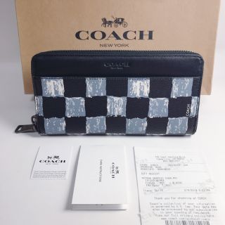 コーチ(COACH)のタグ付き★COACH　コーチ　 チェッカー柄　 長財布　新品/CM42(長財布)