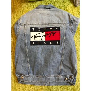 トミーヒルフィガー(TOMMY HILFIGER)のTommy Jeans 90s デニムジャケット ブルー Lサイズ 新品未使用(Gジャン/デニムジャケット)