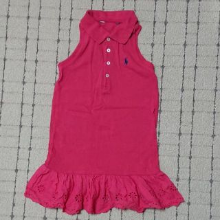 ラルフローレン(Ralph Lauren)の美品☆ラルフローレン☆ワンピース☆5T☆110☆115☆キッズ☆ポロ☆ポロシャツ(ワンピース)