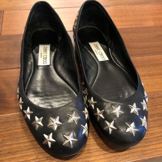 ジミーチュウ(JIMMY CHOO)のジミーチュウ 38  フラットシューズ(バレエシューズ)