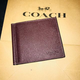 コーチ(COACH)の新品 COACH  コーチ マネークリップ 財布 ビルフォールド(マネークリップ)