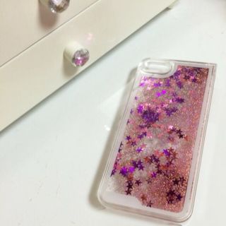 ウィゴー(WEGO)のきらきら流れ星iPhoneケース♡(モバイルケース/カバー)