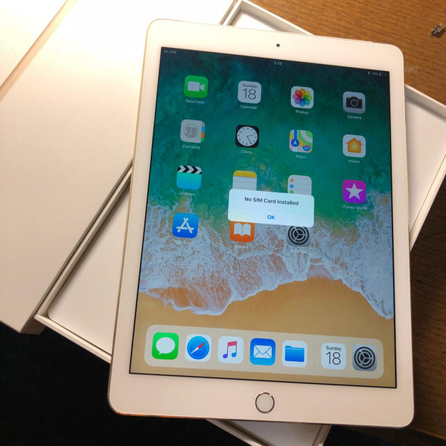 (美品)iPad air2 64gb ゴールドソフトバンク 白ロム