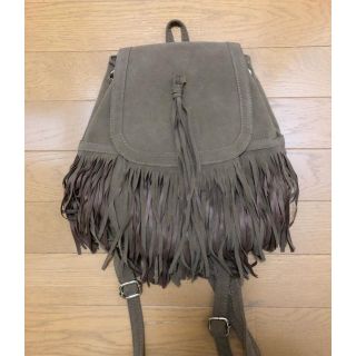 ザラ(ZARA)のフリンジリュック 新品(リュック/バックパック)