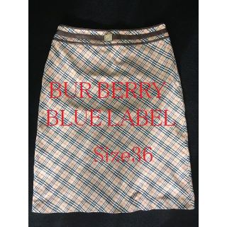 バーバリー(BURBERRY)のはるさま窓口　BUR BERRY BLUE LABEL 春のスカート♪(ひざ丈スカート)