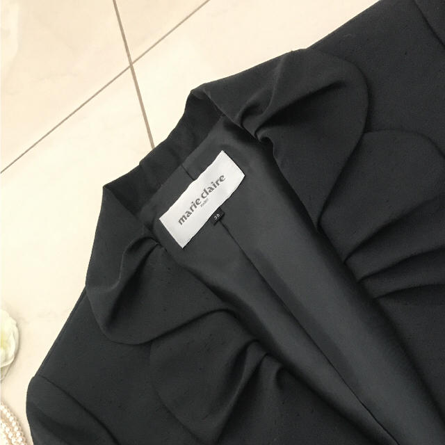 Marie Claire(マリクレール)の＊売約済み＊卒園卒業式 ブラックフォーマルスーツ レディースのフォーマル/ドレス(スーツ)の商品写真