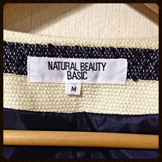 NATURAL BEAUTY BASIC(ナチュラルビューティーベーシック)のNATURAL B.B⭐ノーカラージャケ レディースのジャケット/アウター(ノーカラージャケット)の商品写真