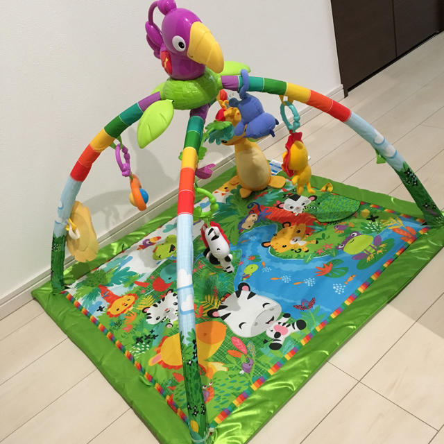 Fisher-Price(フィッシャープライス)のフィッシャープライス レインフォレスト・デラックスジム  プレイマット キッズ/ベビー/マタニティのおもちゃ(ベビージム)の商品写真