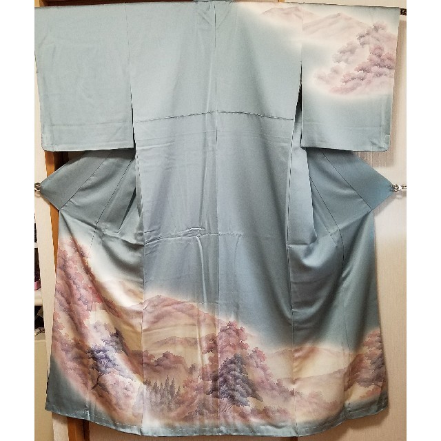 煌びやか上品□金彩の花々の丸文様袋帯□六通柄□白銀◇正絹着物 煌びやか上品□金彩の花々の丸文様袋帯□六通柄□白銀◇正絹着物