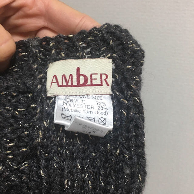 Amber(アンバー)のイエナで購入☆amberニット帽 レディースの帽子(ニット帽/ビーニー)の商品写真