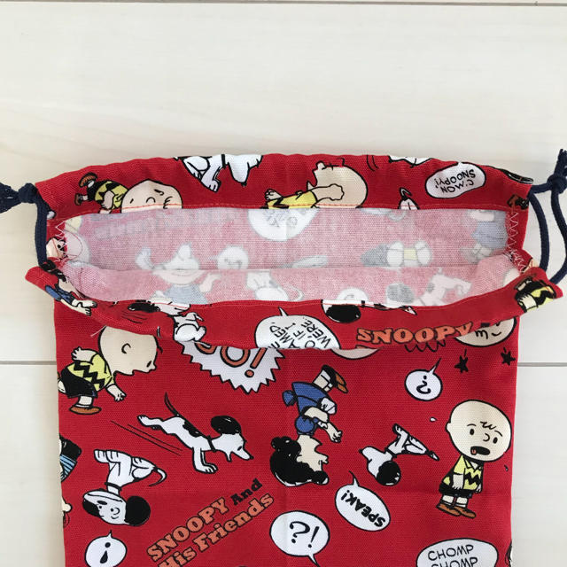 SNOOPY(スヌーピー)のスヌーピー  上靴入れ巾着✾ハンドメイド ハンドメイドのキッズ/ベビー(外出用品)の商品写真