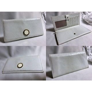 BVLGARI - 正規良 ブルガリ コローレ B-zeroロゴ長財布 白×金
