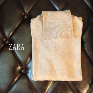 ザラ(ZARA)のZARA★コットンタートルニット★ベージュ(ニット/セーター)