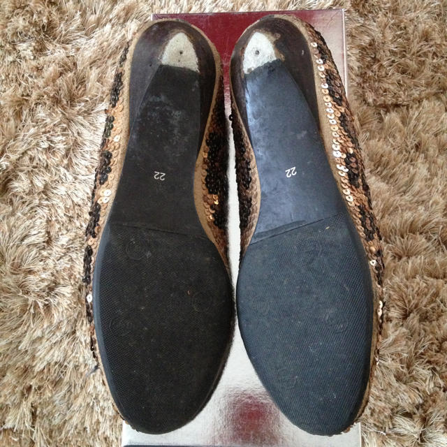 Odette e Odile(オデットエオディール)のオデット 豹柄スパンコールバレエシューズ レディースの靴/シューズ(ローファー/革靴)の商品写真
