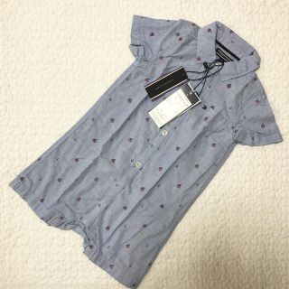 トミーヒルフィガー(TOMMY HILFIGER)の【新品】トミーヒルフィガー 半袖 シャツロンパース (ロンパース)