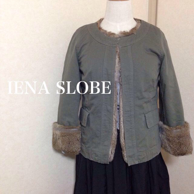 IENA(イエナ)のIENAラビットファー付ミリタリーJK レディースのジャケット/アウター(ミリタリージャケット)の商品写真