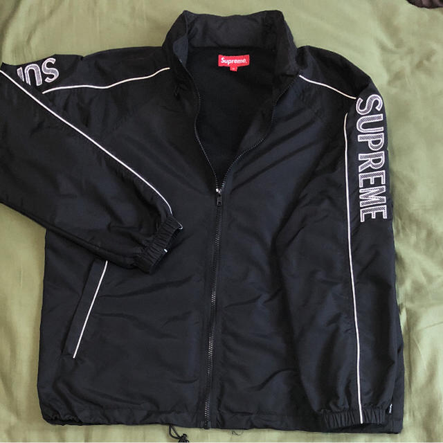 SUPREME 17SS STRIPED LOGO WINDBREAKER