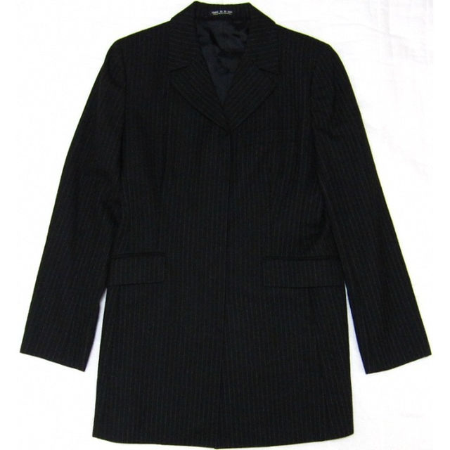 COMME CA DU MODE(コムサデモード)の女M フライフロント ウールストライプスカートスーツ上下セット コムサデモード レディースのフォーマル/ドレス(スーツ)の商品写真