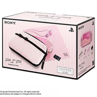 プレイステーションポータブル(PlayStation Portable)の新品【PSP 3000】バリューパック for Girls(携帯用ゲーム機本体)