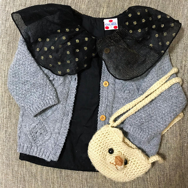 MARKEY'S(マーキーズ)の【tea様 専用】CALMIA パッチワークチュール ブラウス  90 キッズ/ベビー/マタニティのキッズ服女の子用(90cm~)(ブラウス)の商品写真