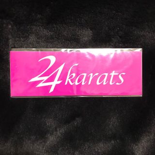 トゥエンティーフォーカラッツ(24karats)の24karats 公式シール ピンク(ミュージシャン)