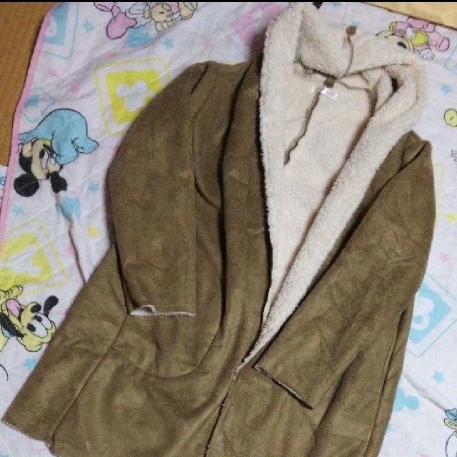 ムートン風コート レディースのジャケット/アウター(ムートンコート)の商品写真