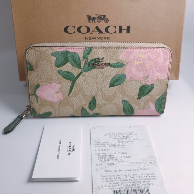 COACH(コーチ)のタグ付き★COACH コーチ　フラワー柄　 長財布　新品/CW53 レディースのファッション小物(財布)の商品写真