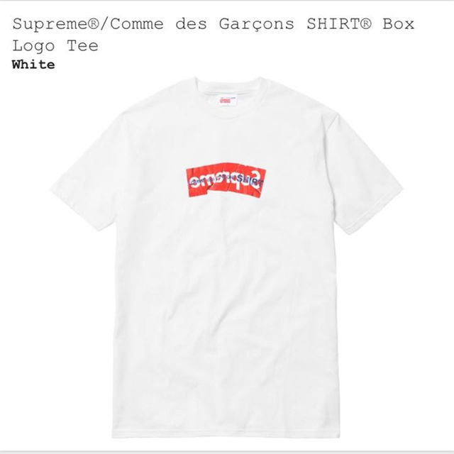 supreme コムデギャルソン BOXロゴ Tシャツ sサイズ