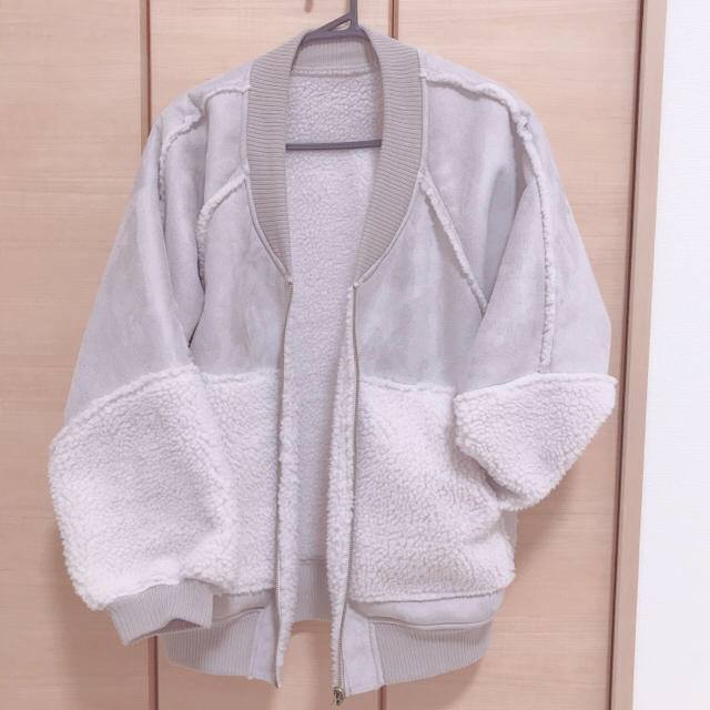 w closet(ダブルクローゼット)のムートンボア ブルゾン❁ レディースのジャケット/アウター(ブルゾン)の商品写真