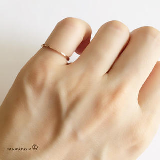 1号サイズ ステンレス製 ピンクゴールドリング幅1mm 指輪(リング(指輪))