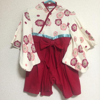 袴ロンパース サイズ70(和服/着物)