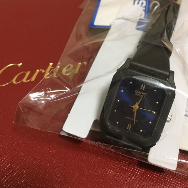 CASIO(カシオ)の最終 CASIO カシオ BASIC  LQ-142E-2A ブルー×ブラック レディースのファッション小物(腕時計)の商品写真