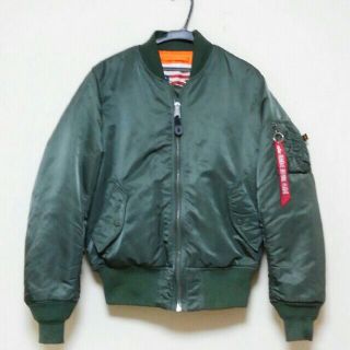 アルファインダストリーズ(ALPHA INDUSTRIES)の【RN様専用】アルファ MA-1  BLOOD CHIT【セージ★Sサイズ】(フライトジャケット)