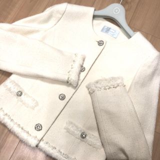 新品★Aveniretoile★アベニールエトワール★ベージュツイードジャケット