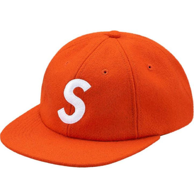 Supreme Wool S Logo 6-Panel Cap Orange帽子