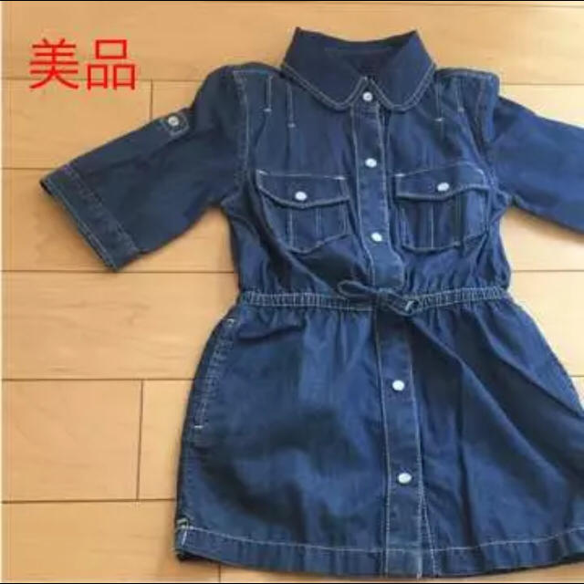 babyGAP(ベビーギャップ)の＊美品＊ ベビーギャップ デニムワンピース 95 キッズ/ベビー/マタニティのキッズ服女の子用(90cm~)(ワンピース)の商品写真