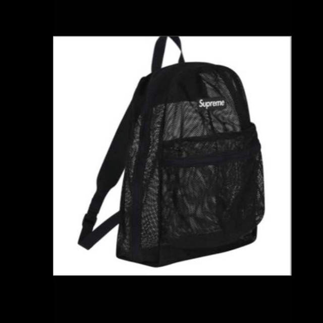 Supreme(シュプリーム)のSupreme 2016ss  Mesh Backpack  美品 ブラック メンズのバッグ(バッグパック/リュック)の商品写真