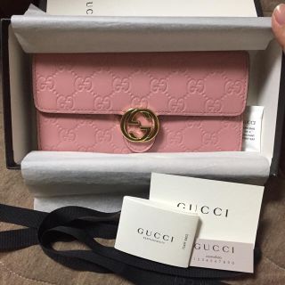 グッチ(Gucci)のGUCCI 長財布 ピンク(財布)