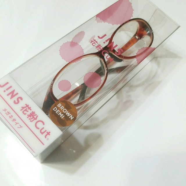 JINS(ジンズ)の【新品未使用】JINS　花粉カットメガネ レディースのファッション小物(サングラス/メガネ)の商品写真