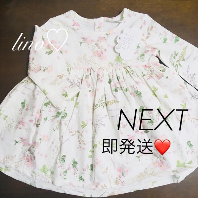 NEXT(ネクスト)の フローラルワンピース NEXT ネクスト/プティマイン ユニクロ  キッズ/ベビー/マタニティのベビー服(~85cm)(ワンピース)の商品写真