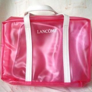 ランコム(LANCOME)のランコム【LANCOME】ミニトラベルバッグ（ピンク×ホワイト）ポーチ2個内蔵(ポーチ)