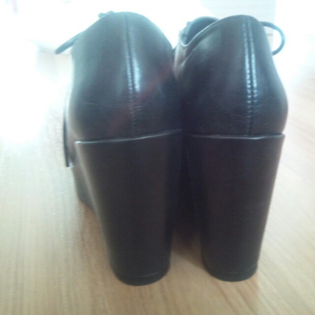 heather(ヘザー)のheather黒ブーティー レディースの靴/シューズ(ハイヒール/パンプス)の商品写真