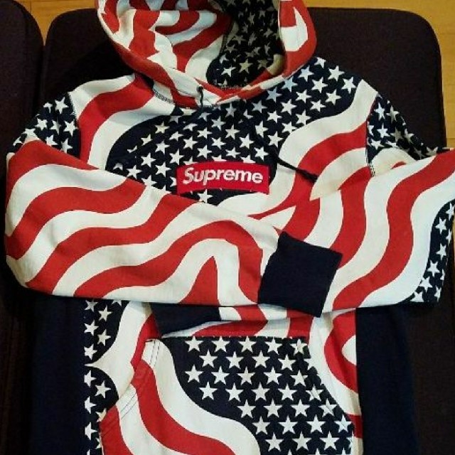 お試し価格!】 Supreme シュプリーム 星条旗パーカー S