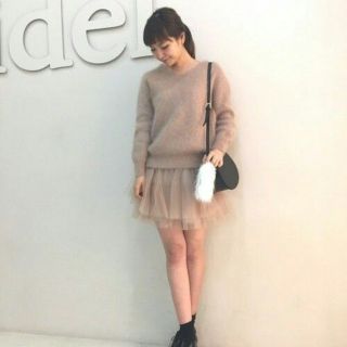 スナイデル(SNIDEL)のチュールニットワンピース(ミニワンピース)